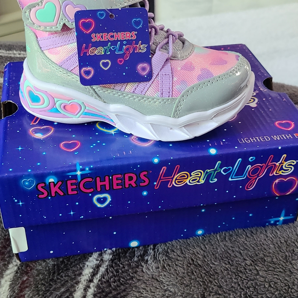 Skechers Pink and Gray Sneakers with Athletic Design